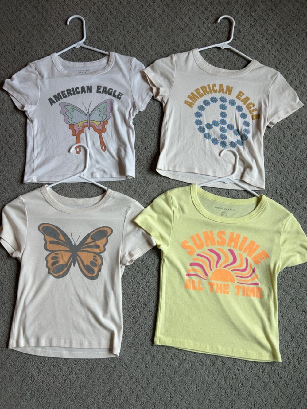 4 pack American Eagle baby tees